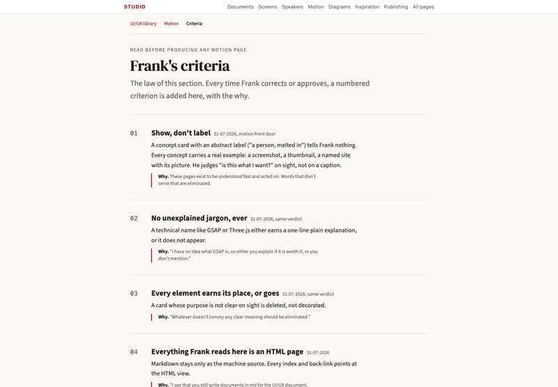 Top of Frank's verdicts page