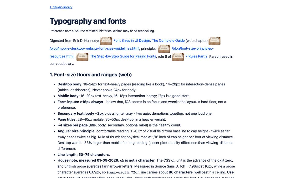 Typography and fonts