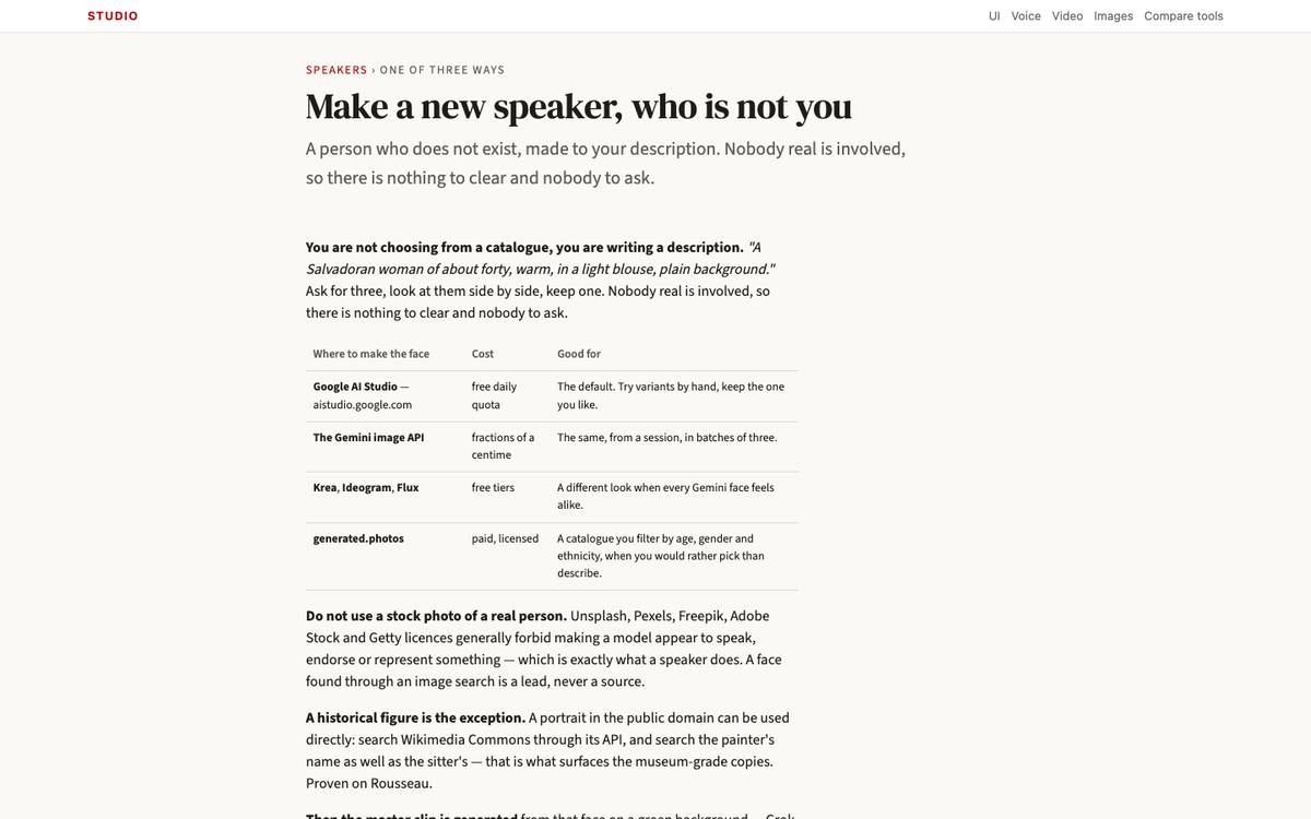 Make a new speaker
