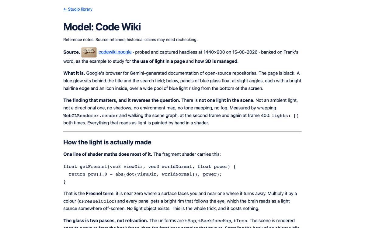 Model: Code Wiki