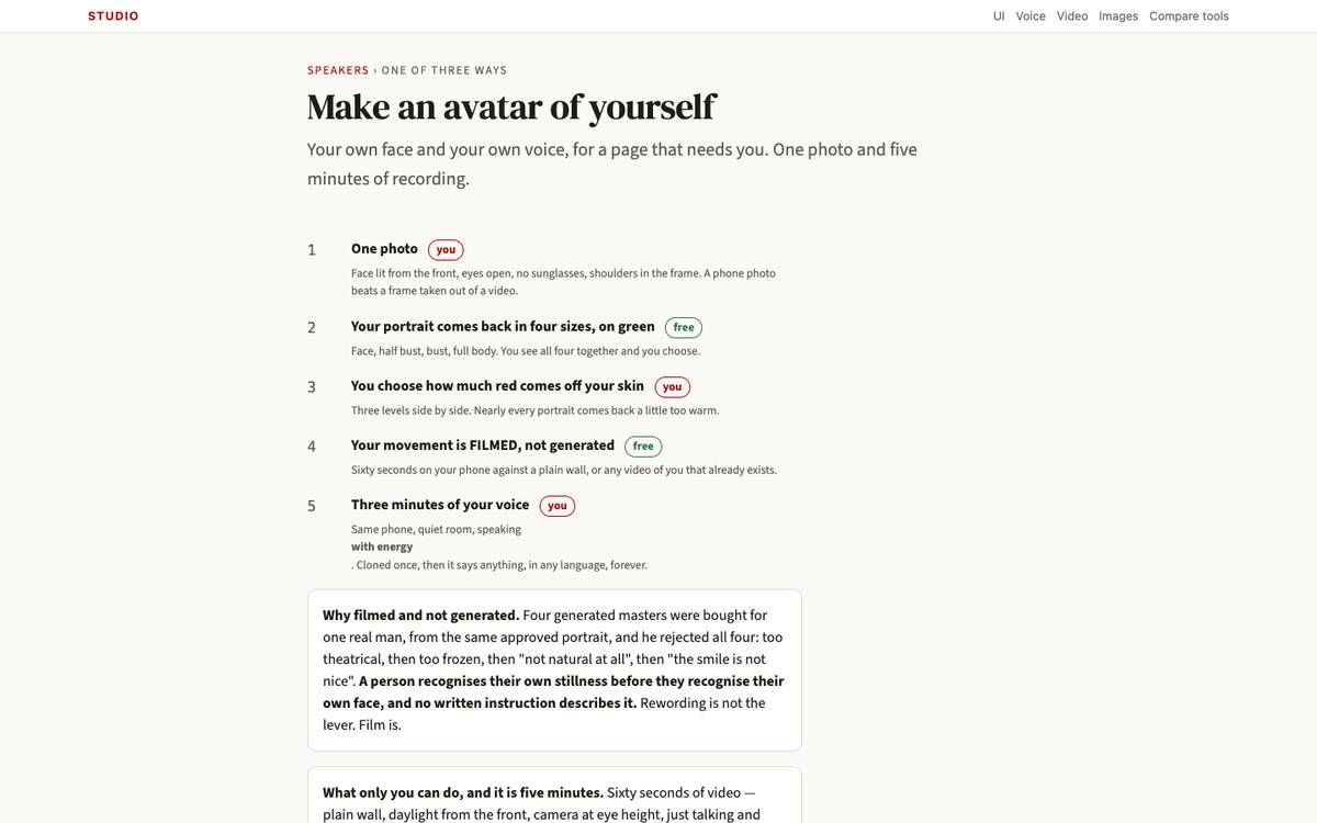 Make an avatar of yourself