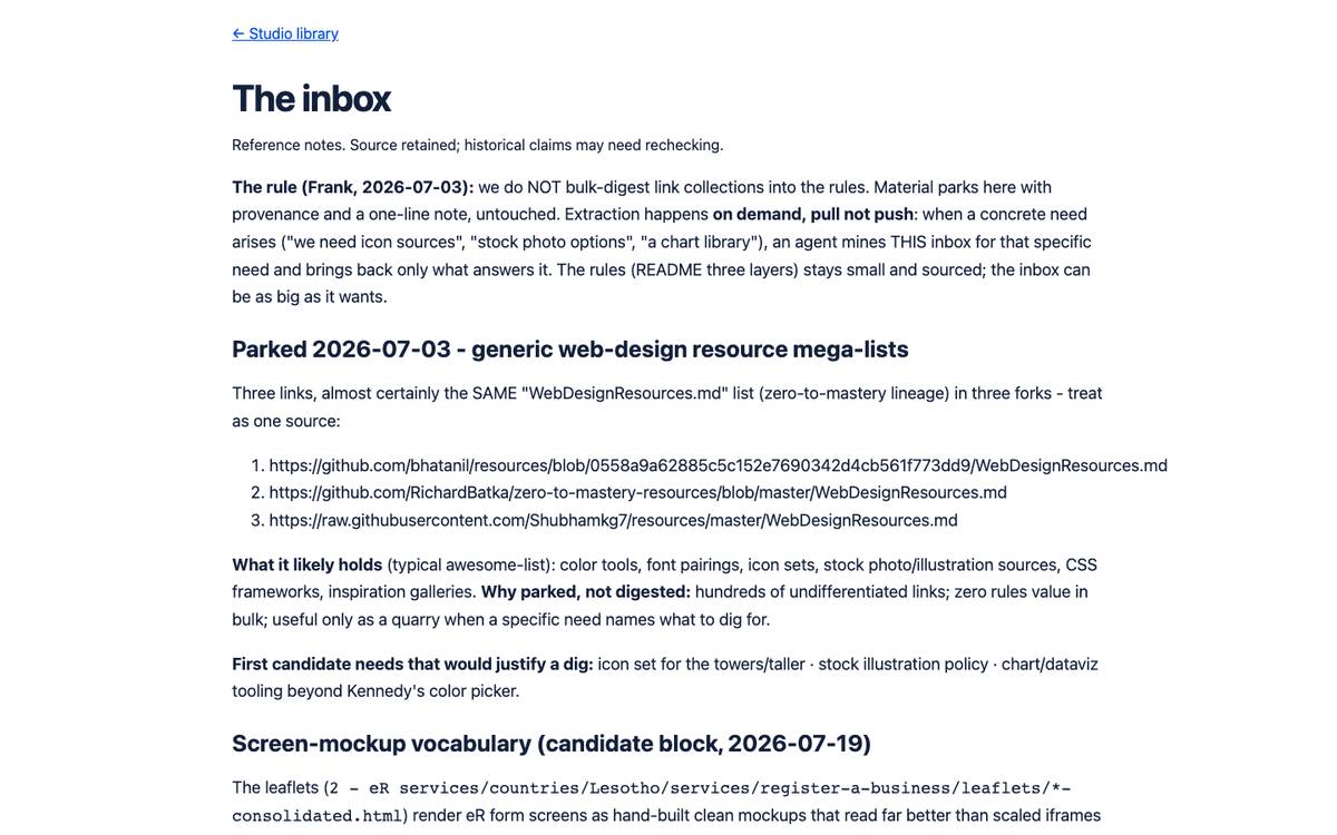 The inbox