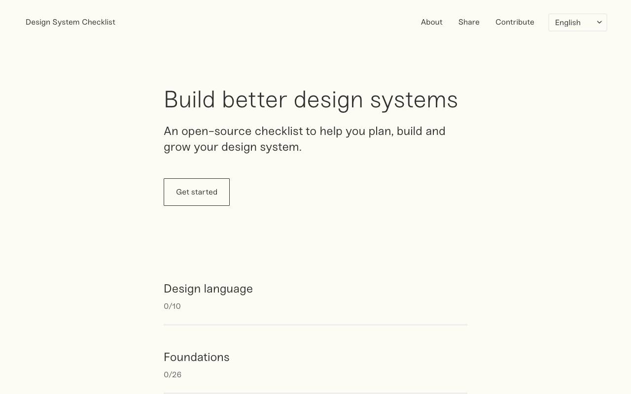 designsystemchecklist.com