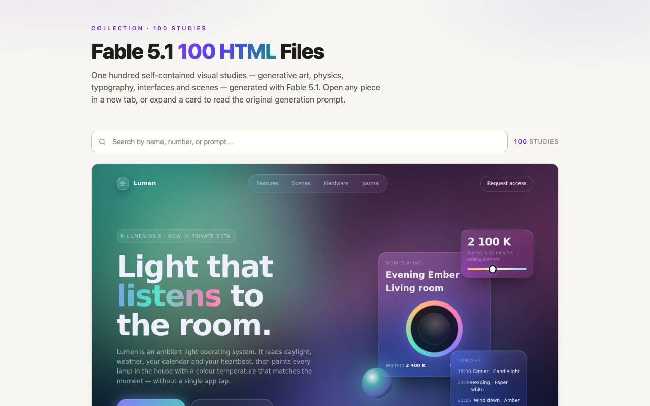 100 landing pages