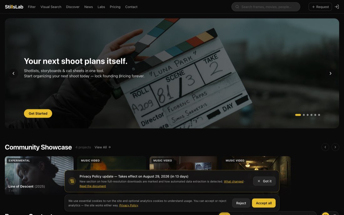 StillsLab: film frames, searchable