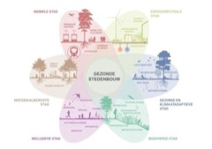 Diagrama de pétalos con escenas ilustradas