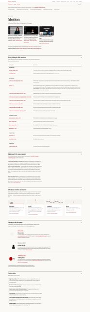 The motion family page